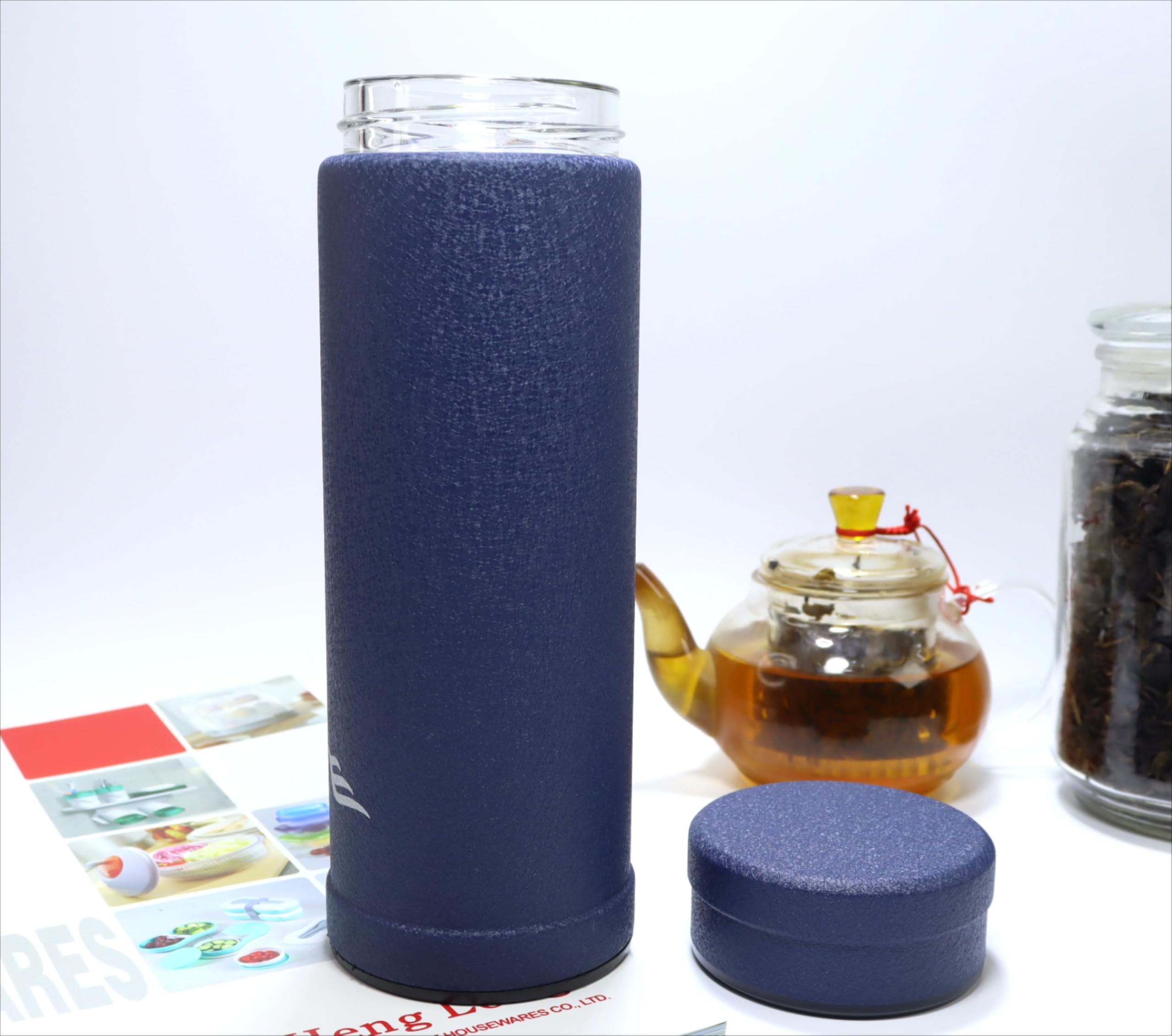 Amazon.com: 14oz/400ml Vacuum Insulated Bottle,Glass Vacuum